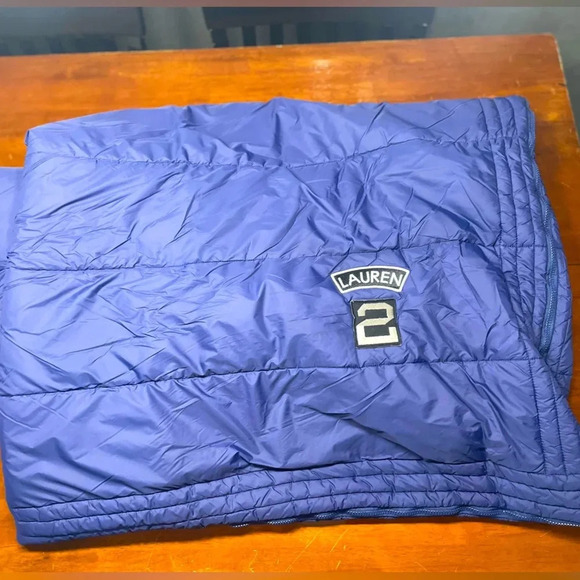 Lauren Ralph Lauren Quilted Nylon Cotton University Sleeping Bag Twin Gr… - Picture 1 of 5